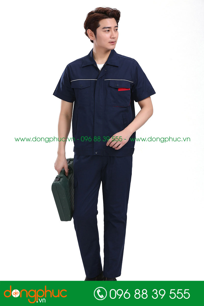 Mẫu bảo hộ cộc tay màu tím than